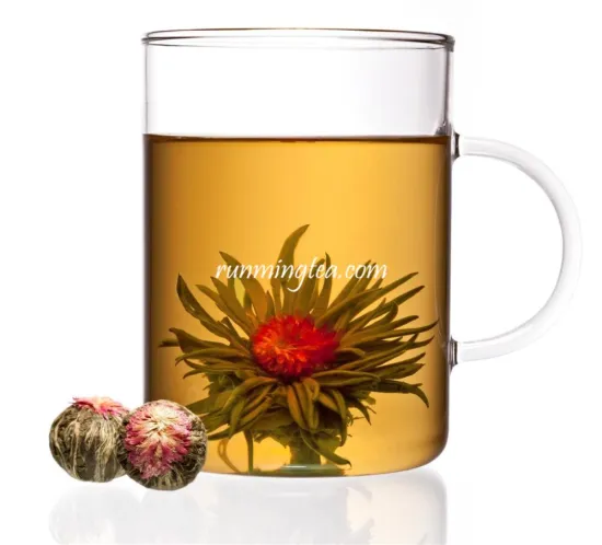 Hua Kai Fu Gui (Jasmine peach white blooming tea) EU STANDARD