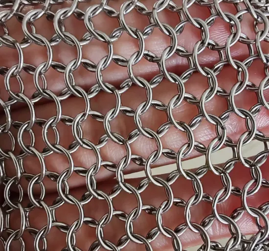 Stainless Steel Chainmail Ring Mesh Curtain