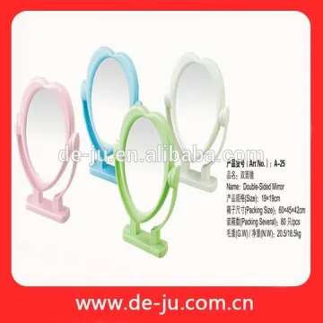 Small Compact Rould Cheap Free Standing Table Mirror