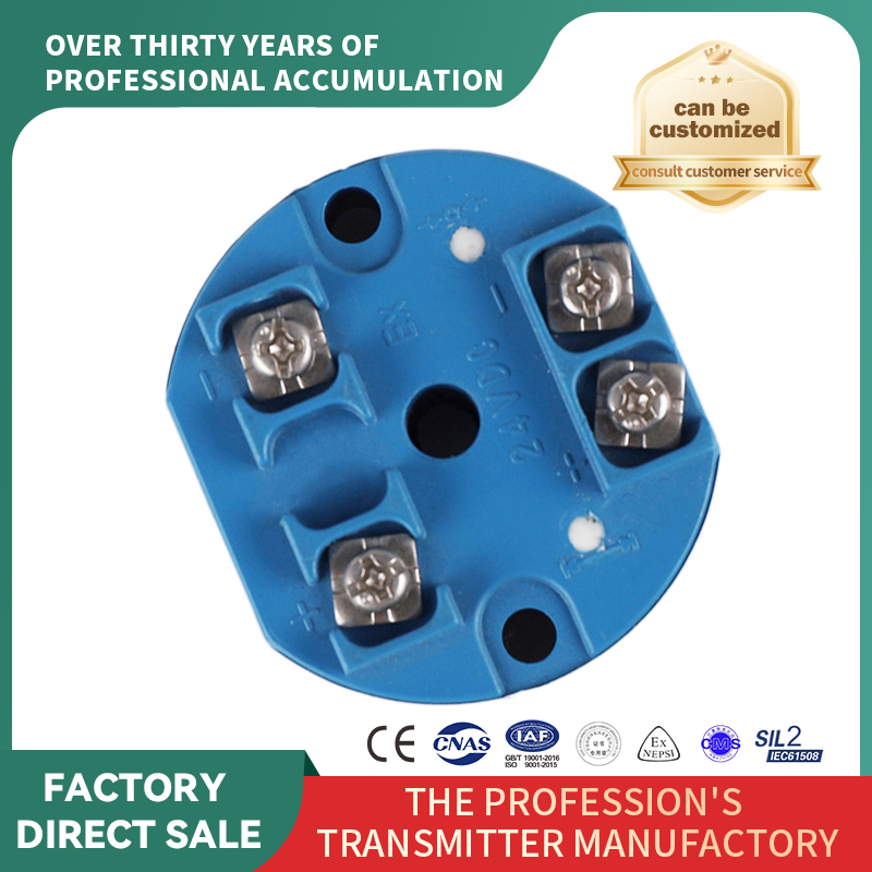 cu modul transmițător de temperatură montat pe Hart Head