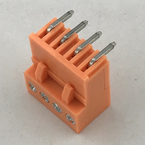 Bloques de terminales conectables PCB naranja de paso de 3.96MM