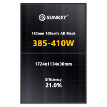 All Black Solar Pannelli 405W per Gernmany Market
