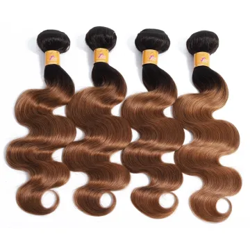 Free Shipping Ombre 1B/30# Body Wave Brazilian Hair Bundles 100% Virgin Human Hair