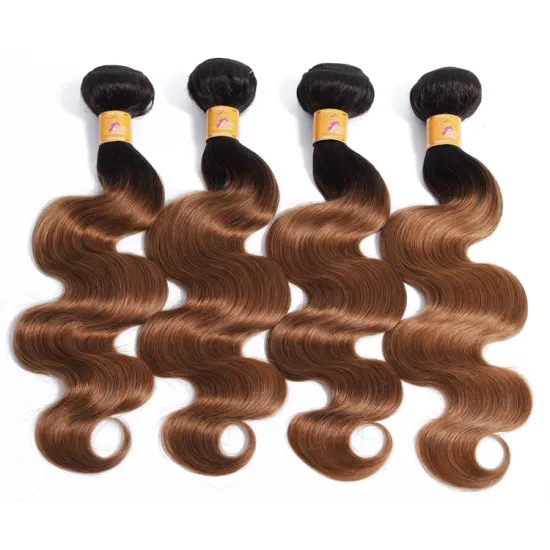 10A Unprocessed proudness exclusive virgin hair, ombre 1b/30 human hair weaves