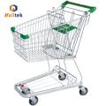 Supermarket PU wheels German Shopping Trolley