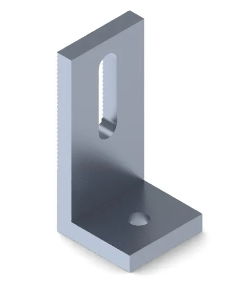 Economical Al6005-T5 Silver Black Adjustable Solar Panel L Feet Standing Seam Mount LF02