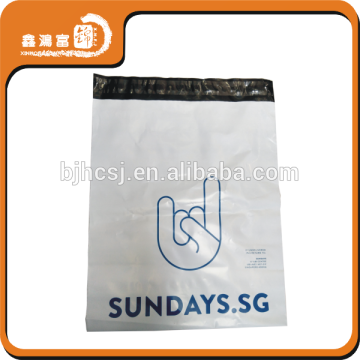 garment custom retail white poly mailer courier bags