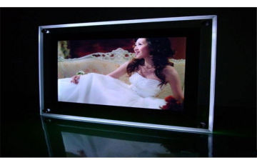 Cinema White Crystal Led Light Box , Laser Engraved Lgp With High Brightness
