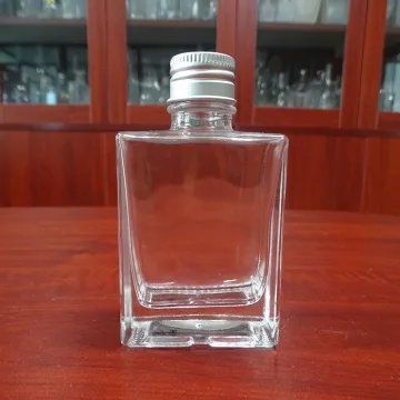 125ml super flint crystal clear liquor bottle with screw cap