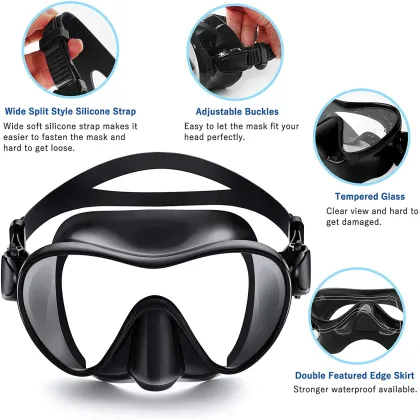 Affordable Cressi Inspired Scuba Diving, Freediving, and Snorkeling Masks for Kids and Adults