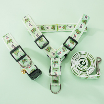 Luxury Dog Leash and Harness Combo with Printed Cotton Rope 1/2m Pet Leash Set Manufacturer