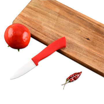ABS Red Handle 3 Inches Ceramic Knife