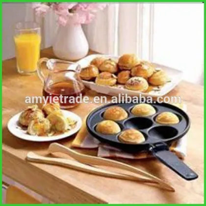 7 hole cast iron muffin pan, cookie baking pan