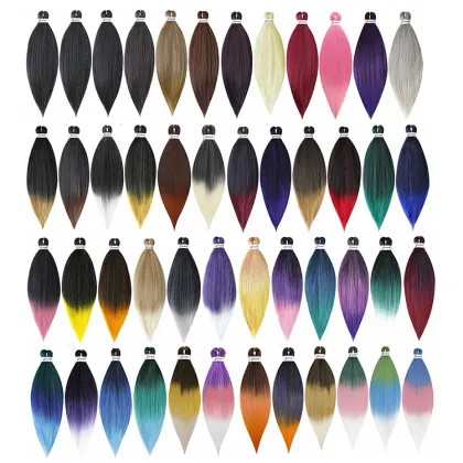 ombre 26 Inch Prestretched Braiding Hair high quality Synthetic Braiding Hair Bulk Jumbo pre-stretched braiding hair