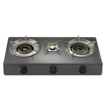 3 burner table top gas stove cooker
