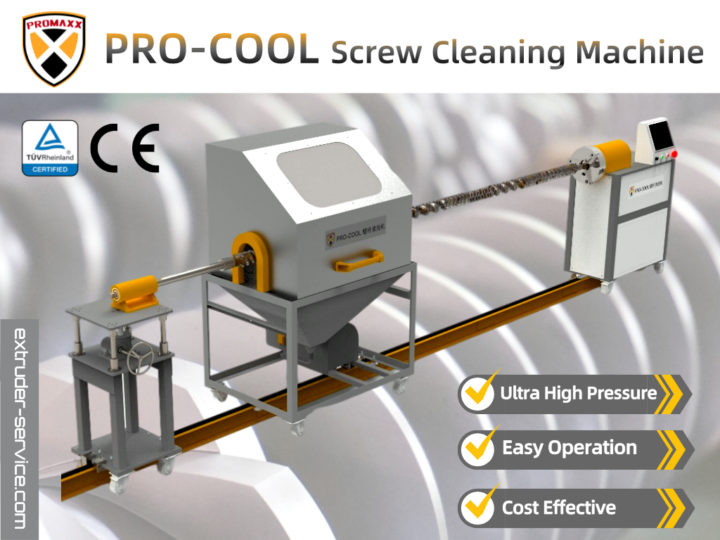 Cleaning of Extrusion Screw
