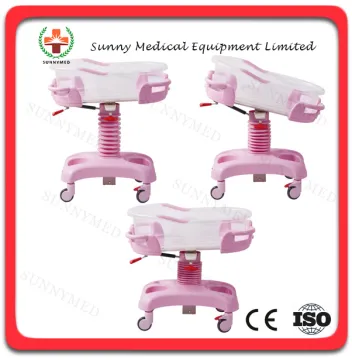 SY-R035 Hot Sale Hospital Deluxe Baby Trolley