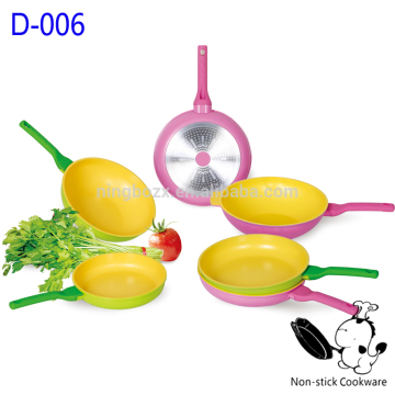 die-casting aluminum 6-piece classic induction cookware aluminum cookware set