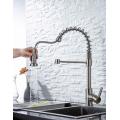 304-Stainless-Steel Sink Spring Pull Down Kitchen Faucet