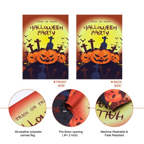 New design holidays yard sublimation halloween garden flag