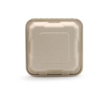 800 ml Eco Friendly Sustainable Portable Takeaway Plant-based 3 Compartment Disposable Bento Lunch Box