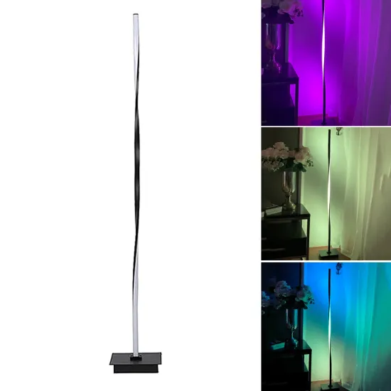 Home Club LED Floor Lamp RGB Colorful Bedside Corner Standing Pole Lamp