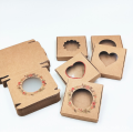 Kraft φυσικό κυματοειδές κουτί με κοπή παραθύρου