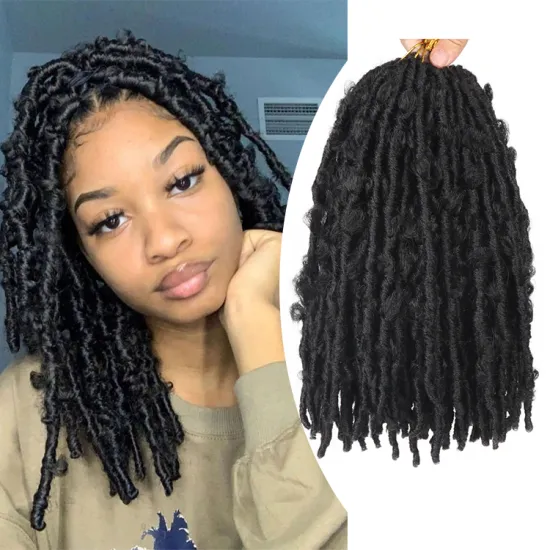 Butterfly Locs Crochet Hair Pre-twisted Distressed Locs Crochet Braids Pre-looped Synthetic Braiding Hair Extensions