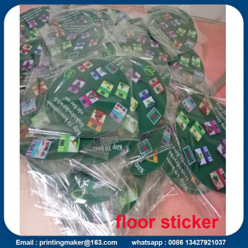 Customized Floor Sticker Signs with Die Cutting