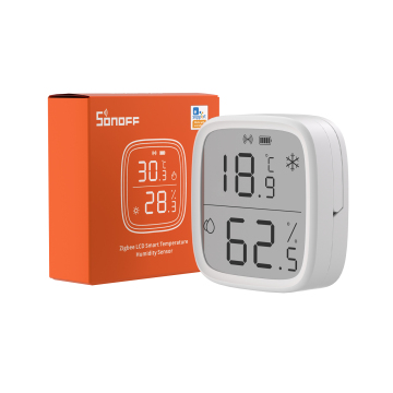 Sonoff SNZB -02D Zigbee LCD Smart Temp &amp; Ranted Sensor - Alexa &amp; Google Home Compatible