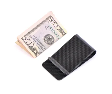 Chic design Carbon fiber money clips