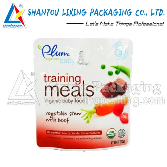 LIXING PACKAGING liquid baby food packaging bag pouch