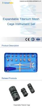 Expandable Titanium Cage Instrument Set