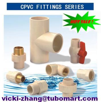 Good Quality CPVC Plastic Pipe Fittings manufacturer for hot water