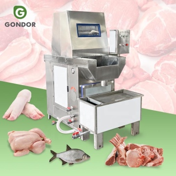 เครื่องฉีดเนื้อสัตว์อัตโนมัติขนาดเล็กสำหรับการฉีดน้ำเกลือปลาและไก่