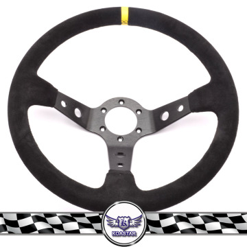JDM Suede leather steering wheel , hot rod steering wheel, five star steering wheel