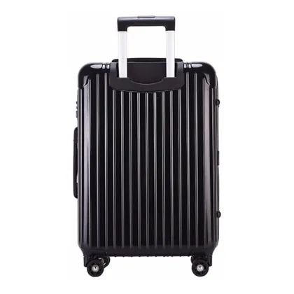 Aluminum frame travel zipper suitcase