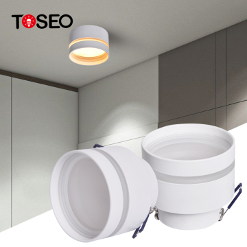 Aluminum GX53 LED Ceiling Downlight Housing and Fixture