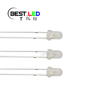 Super Bright Diffused White LED 3mm Diode 6000-7000K