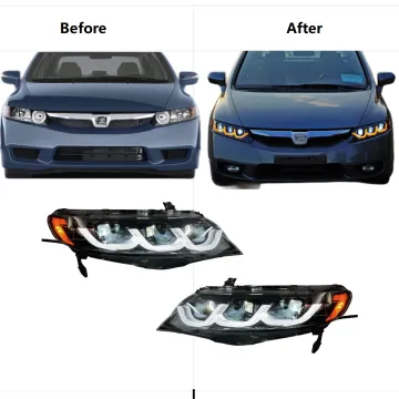 MX Factory Price 3 Lens Upgrade LED Headlight for Honda Civic 2006-2011