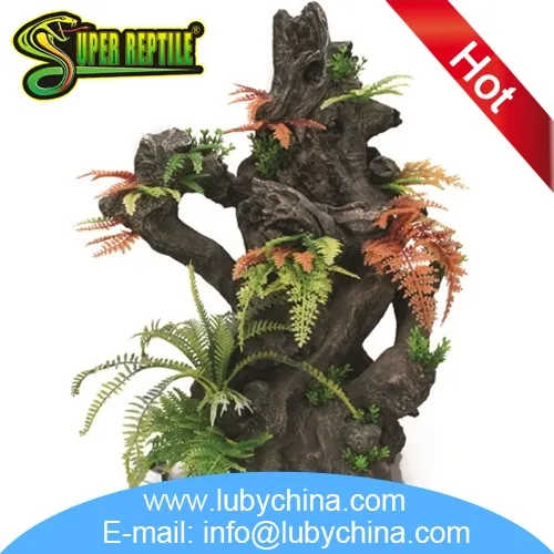 Customized reptile terrarium decoration for reptile cage decoration