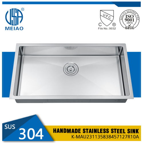 Kitchen Single Sink Bowl Stainless Steel Tenggelam Tenggelam