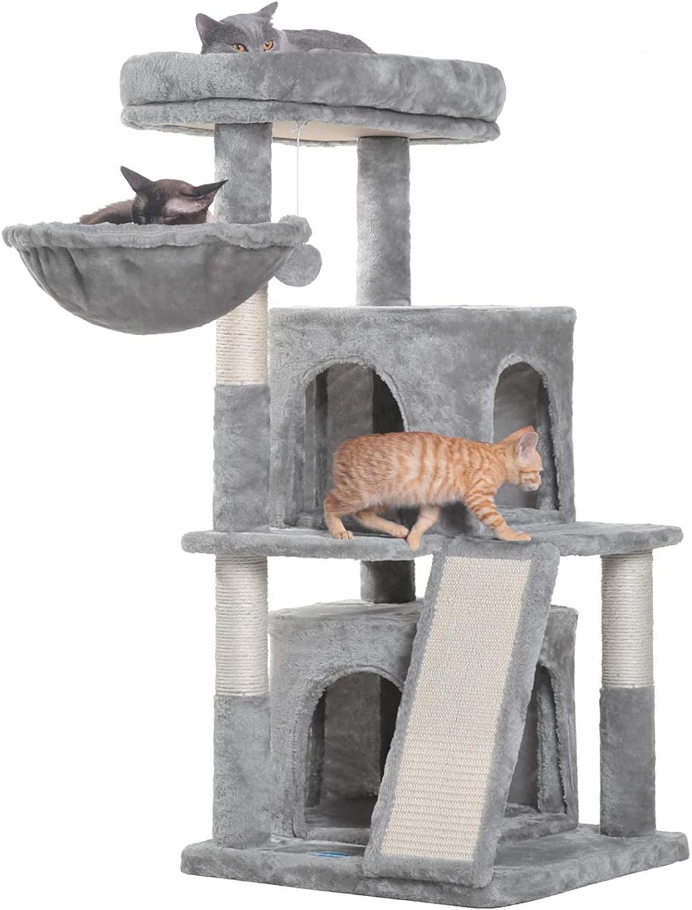 41.34 inches Cat Tree with Scratching Board