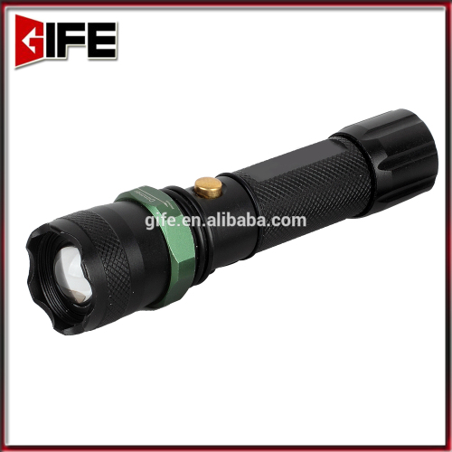 GF-6021 18650 Superbright Aluminum Rechargeable High Power LED Flashlight Torch