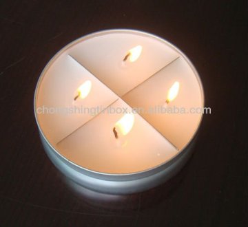 Candle tin box with click-clack lid