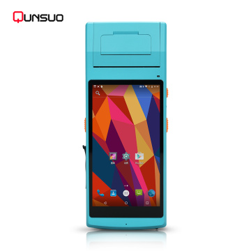 Handheld NFC payment terminal Android PDA with printer