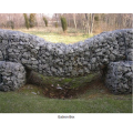 Gavión caja de alambre de esgrima pared de jaula de piedra