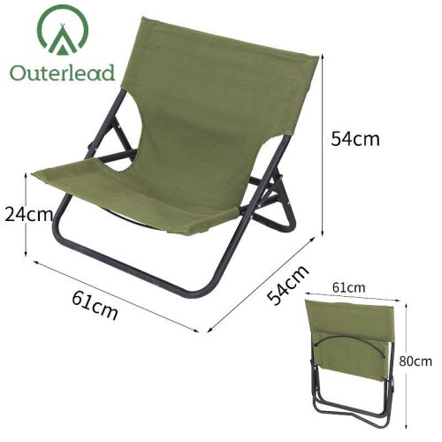 big camping chair Outerlead Outdoor Folding Low Green Beach Chair Manufactory