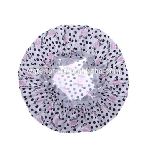 manufacture new design comfort sexy printed EVA waterproof shower cap