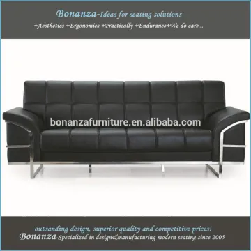 835#Modern design genuine leather hotel lobby sofa